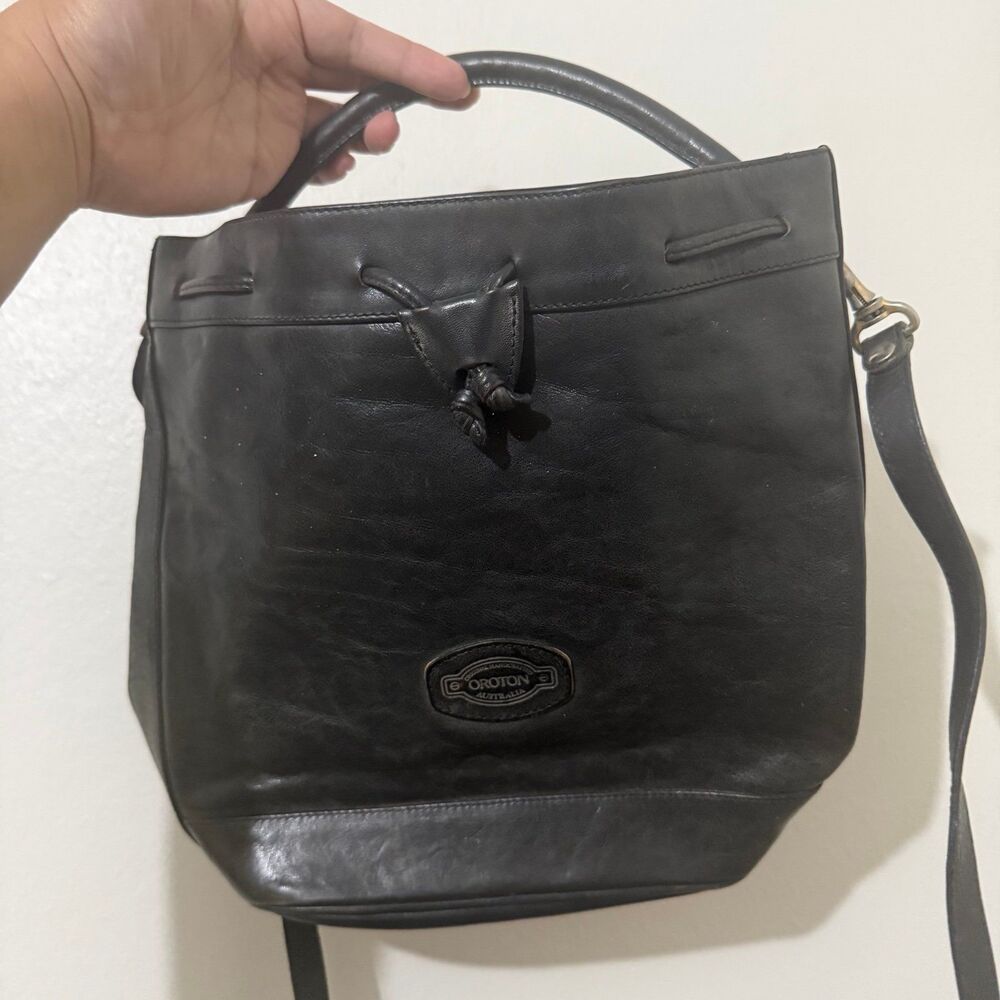 Vintage Oroton bag genuine cowhide made in Australia